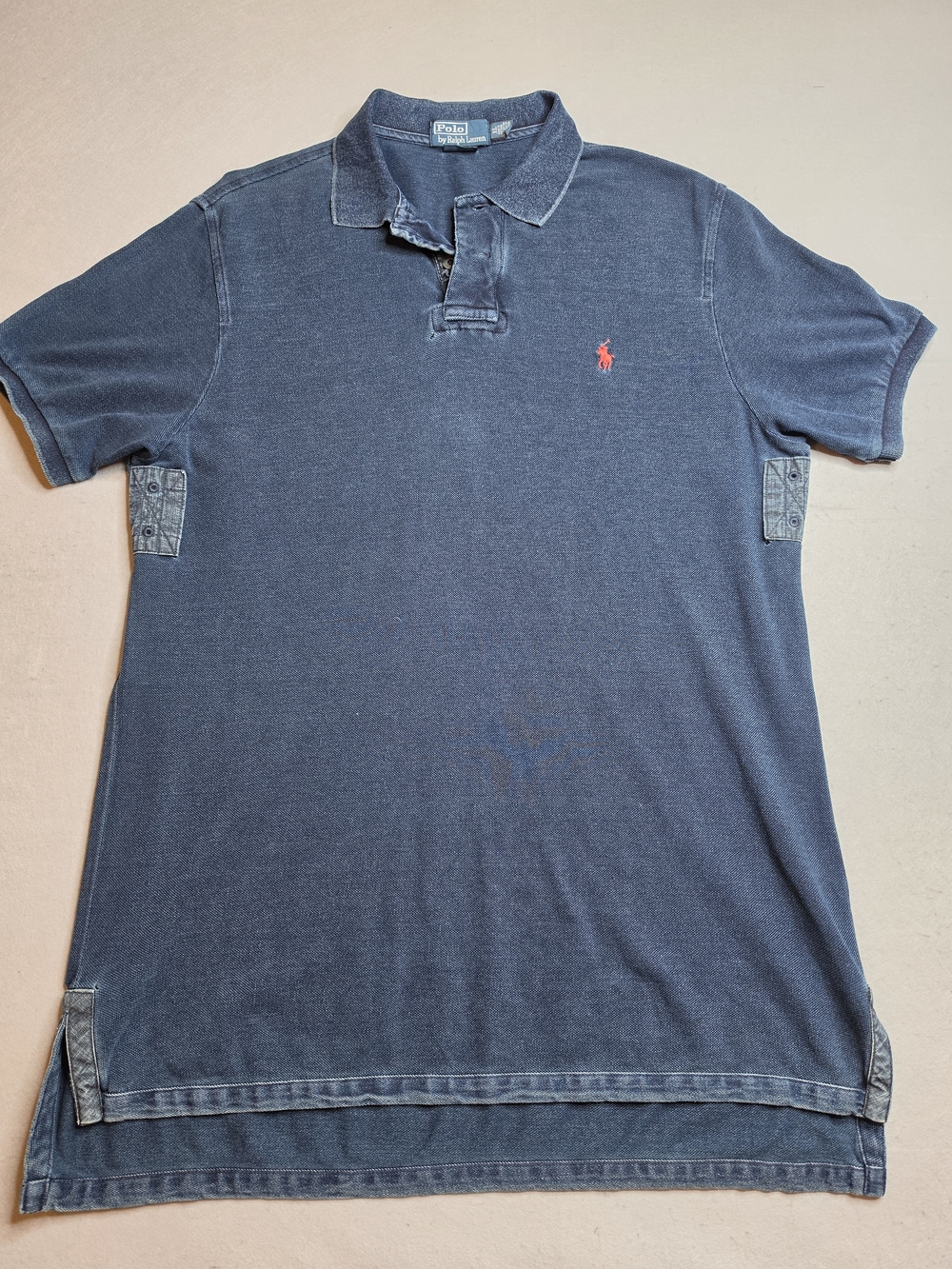Polo by Ralph Lauren Men's Navy Short Sleeve Polo Shirt XL Check Pics